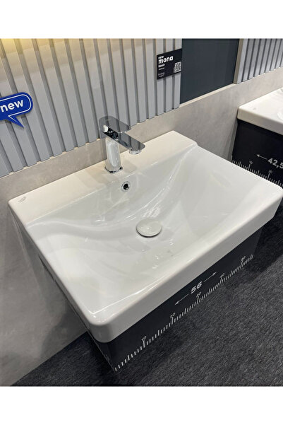 TURKUAZSERAMİK Cerastyle Mona 60 x 45 cm Dolap Uyumlu Lavabo