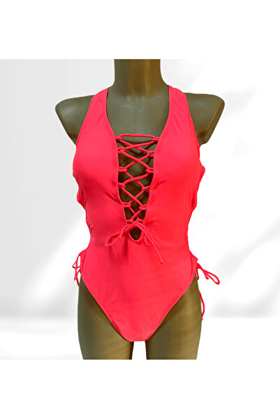 Intisimo Costum de baie, dintr-o bucată, roz neon - 44