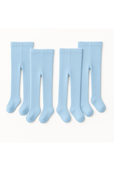 Akface 4 Pcs Organic Cotton -Sweat Resistant- Girl and Boy Newborn Baby Kids Pantyhose