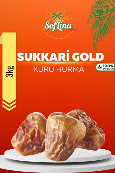 Genel Markalar SUKKARI GOLD MUFADDAL KURU HURMA 3KG