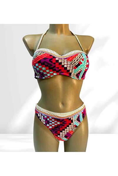 Intisimo Μαγιό, Δύο Τεμαχίων, Push-up, Βραζιλιάνικο Σλιπ, Πολύχρωμο - M