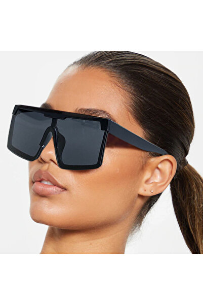 Intisimo Ochelari de soare, damă, lentilă mono, supradimensionate, UV400, neg...