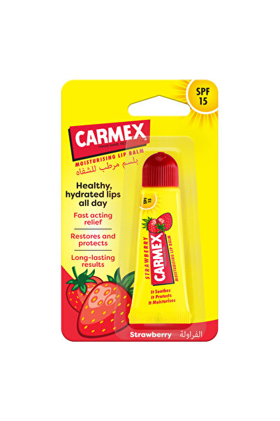 Carmex Strawberry Lip Balm Tube, 10g