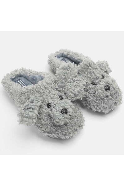 Intisimo Γυναικείες Παντόφλες, Κουταβιού, Χοντρές, Μπλε - 37