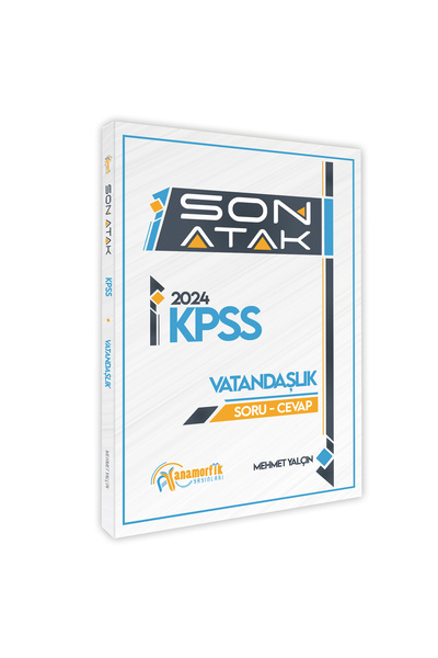 Anamorfik Yayınları Kpss Vatandaşlık Son Atak Soru-cevap