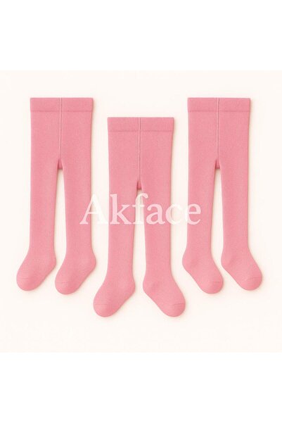 Akface 3 Pcs Organic Cotton -Sweat Resistant- Girl and Boy Newborn Baby Kids Pantyhose