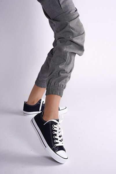 bescobel Unisex Navy Blue Linen Shoes