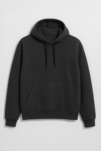 MARKAPIA Мъжка суитшърт с качулка, джобове и подплата от полар