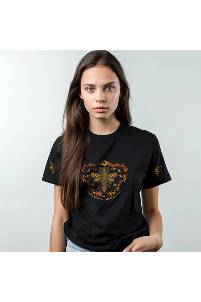 Crea Eymer Wear Zlatna svetlucava pčela Sa deznom bronzani kamen Štampano Dig...