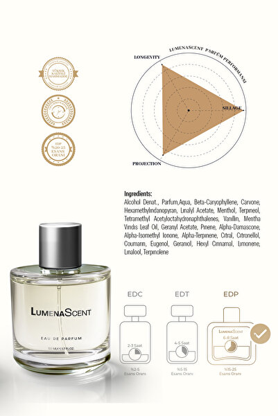 LumenaScent S401 Erkek Parfüm Woody Edp 50 ml
