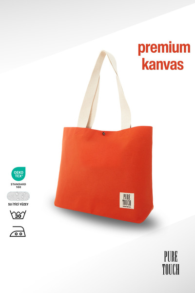 Pure Touch |   Women's Bag |   Large Size |   Snap Fastener |   Lined |   Inn...