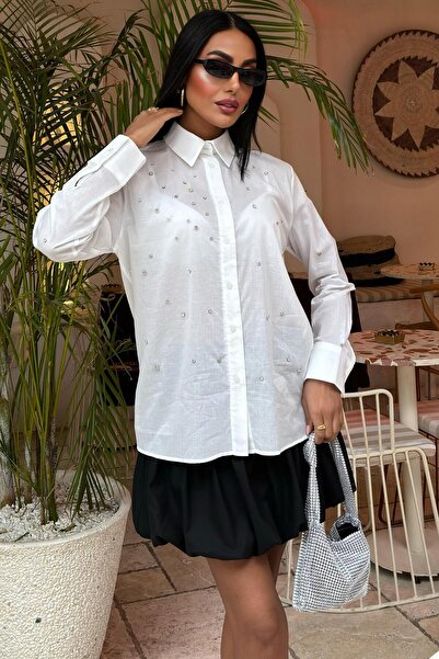 Lijuri Cămașă din voal cu piatră 3443