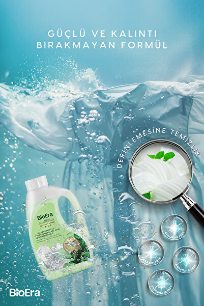 BioEra 3 Etkili, Leke Çıkarıcı, Renkli & Beyaz, Kalıcı Kokulu Sıvı Çamaşır Deterjanı 1500ml, 50 Yıkama