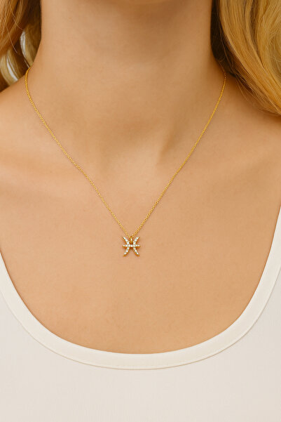 Gimora Balık Burcu Gümüş Kolye