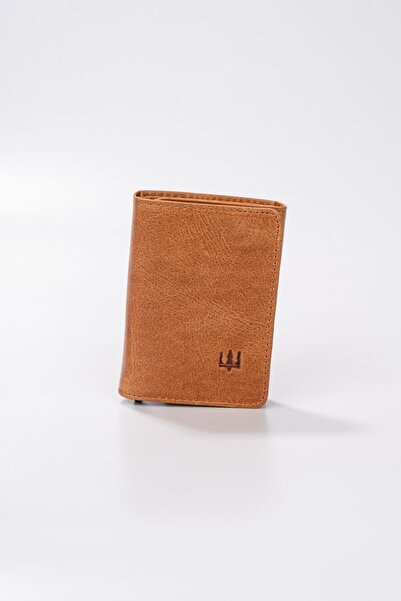 Getto Deri Vibe Mekanizmalı Hakiki Deri Cüzdan Kişiye Özel İsim Baskılı Cüzdan