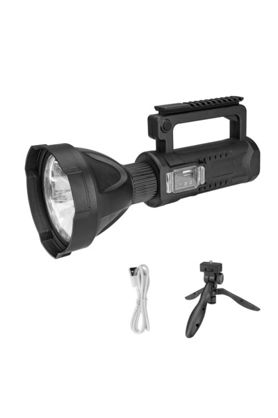barste Rechargeable LED flashlight with charging function, 4 modes, tripod included