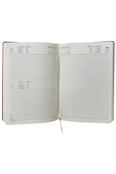KILAVUZ REKLAM 16x24 Cm Günlük Kareli 2026 Ajanda Taba
