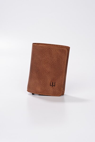 Getto Deri Vibe Mekanizmalı Hakiki Deri Cüzdan Kişiye Özel İsim Baskılı Cüzdan