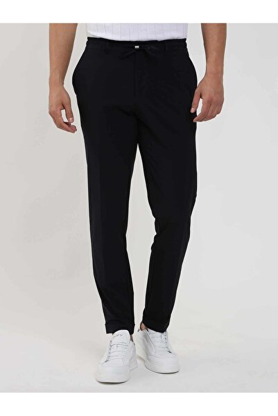 Dufy Lacivert Erkek Slim Fit Düz Pantolon