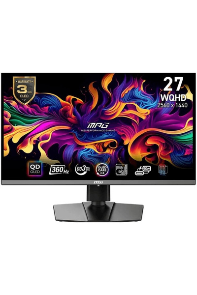 MSI 26.5” MPG 271QRX QD-OLED 2560x1440 (WQHD) QD-OLED 360HZ 0.03MS FreeSync P...