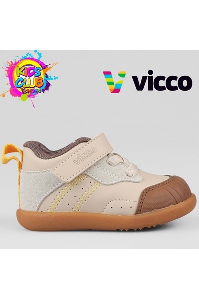 Vicco Ayden First Step Baby Orthopedic Children's Sports Shoes Beige