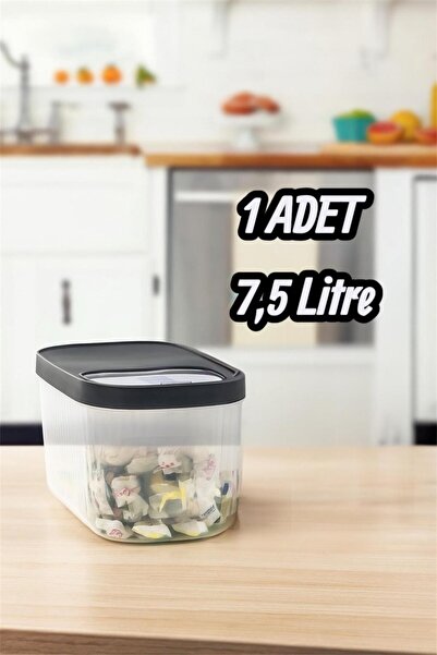Bayev 7.5 Liter Food Pulses and Detergent Tablet Storage Box with Sliding Lid