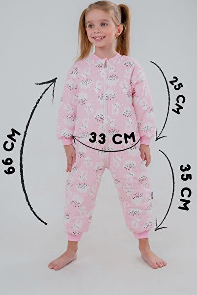 Cantoy Kız Bebek 2.5 Tog Desenli Uyku Tulumu 2 YAŞ