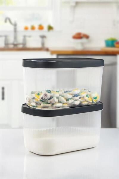 Bayev 7.5 Liter Food Pulses and Detergent Tablet Storage Box with Sliding Lid
