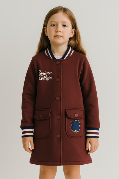 rg kidsstore Kız Çocuk Kolej Ceketi - Önden Çıtçıtlı - Okul ve Günlük Kullanı...