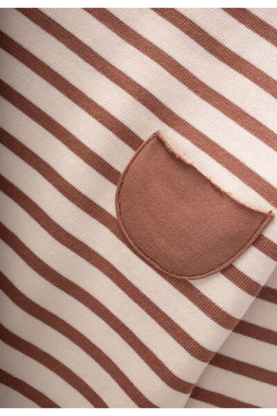 Cigit Σετ φούτερ ριγέ 1-6 ετών Καφέ