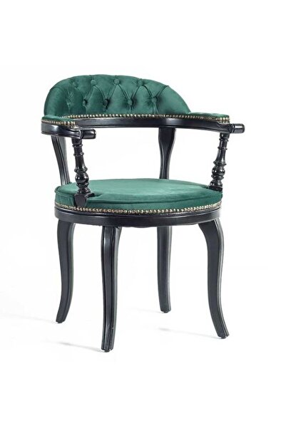 Gazzini Furniture Majesta Kapitoneli Classic Ahşap Sandalye