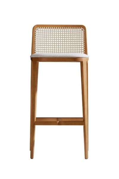 Gazzini Furniture Martha Hazeranlı Ahşap Bar Sandalyesi