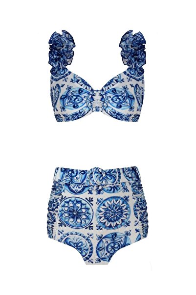 Nur Karaata LilyBleuBlanc - Relaxed FitBikiniSet