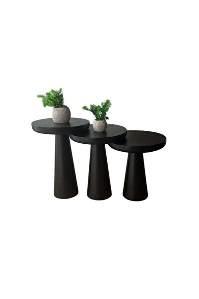 Gazzini Furniture Mushroom Üçlü Zigon Sehpa