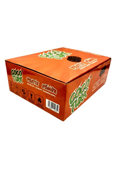 COCOTURK 4 DELİKLİ ÇAKMAKLA YANAN KÖMÜR PRATİK KÖMÜR NARGİLE KÖMÜRÜ NARGİLE AKSESUARI