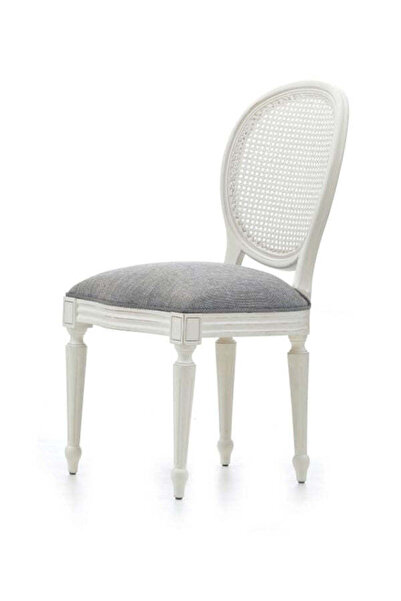 Gazzini Furniture Madalyon Hazeranlı Ahşap Klasik Sandalye