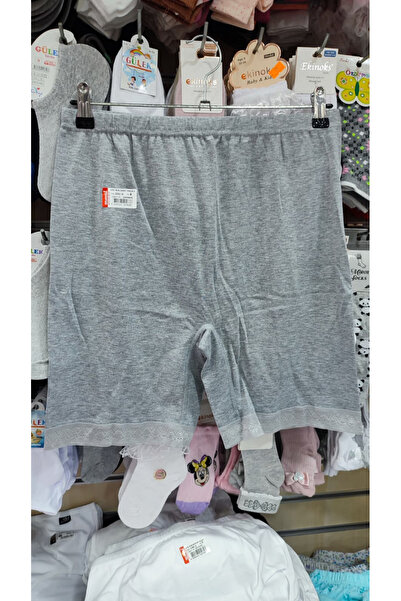 Ceylanoğlu Жіночий 100% бавовняний рибана з мереживною обробкою 3 шт. Сірий