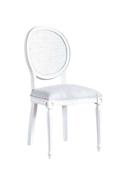 Gazzini Furniture Madalyon Hazeranlı Ahşap Klasik Sandalye