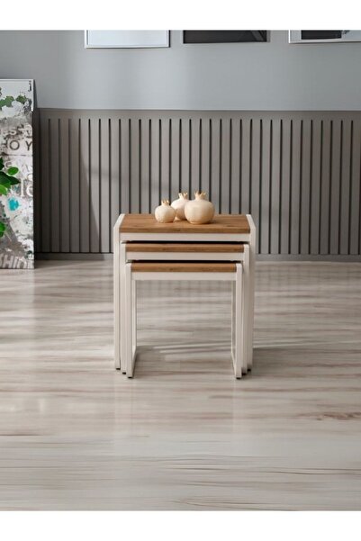 Gazzini Furniture Vello Ahşap C Zigon Sehpa