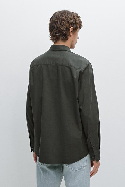 Massimo Dutti Slim fit fitilli melanj gömlek