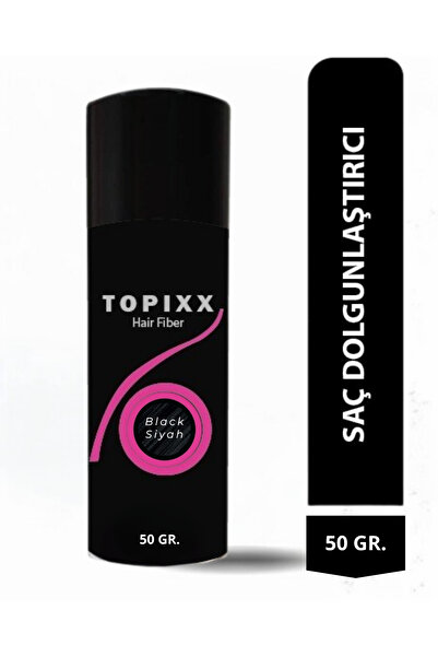 topixx hair fiber 50 Gr. Black/Siyah Saç Tozu Topik, SaçDolgunlaştırıcı Toz