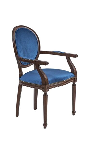 Gazzini Furniture Madalyon Kolçaklı Ahşap Klasik Sandalye