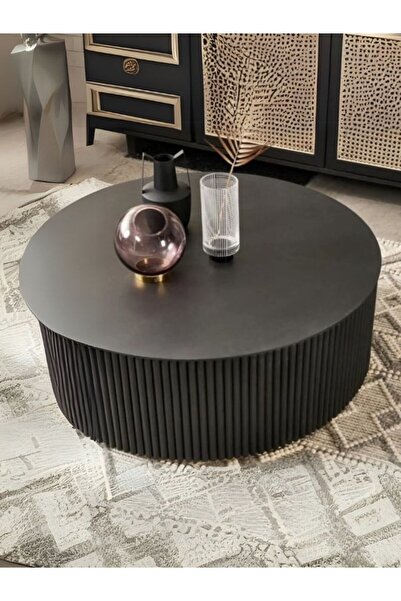 Gazzini Furniture Lunna İskandinav Yuvarlak Orta Sehpa