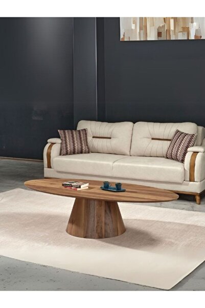 Gazzini Furniture Oslo Ceviz Oval Orta Sehpa