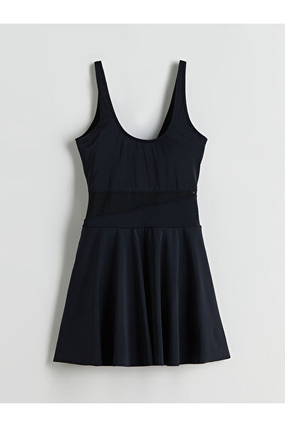 LC Waikiki U neck women's skirted swimwear