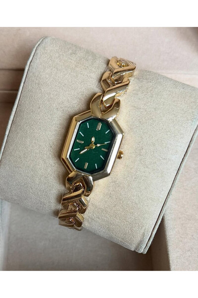 chaoyada Straw Cord Hexagon Case Vintage Women's Watch in Box
