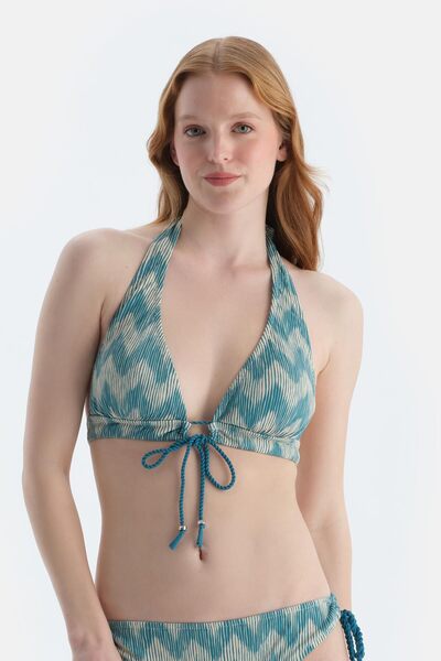 Dagi Πολύχρωμο τρίγωνο φαρδύ μπικίνι τοπ