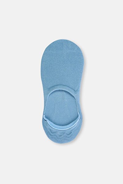 Dagi Blue and Orange 2-Piece Cotton Simple Socks Set for Women