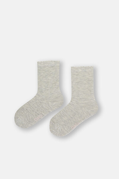 Dagi Pink Girl's Ruffle Elastic Socks 2 Pieces