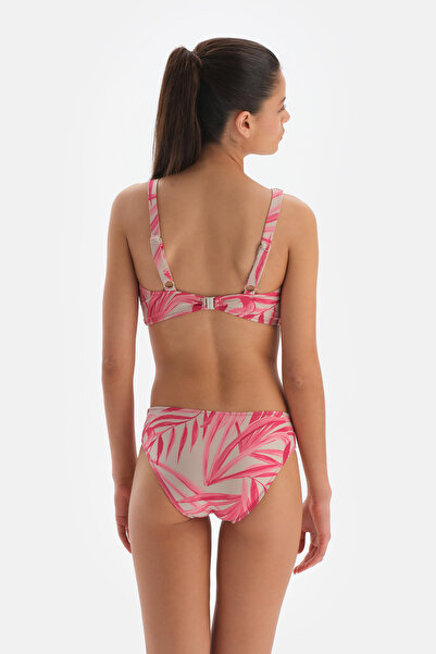Dagi Fuchsia Gray Bralet Bikini Top